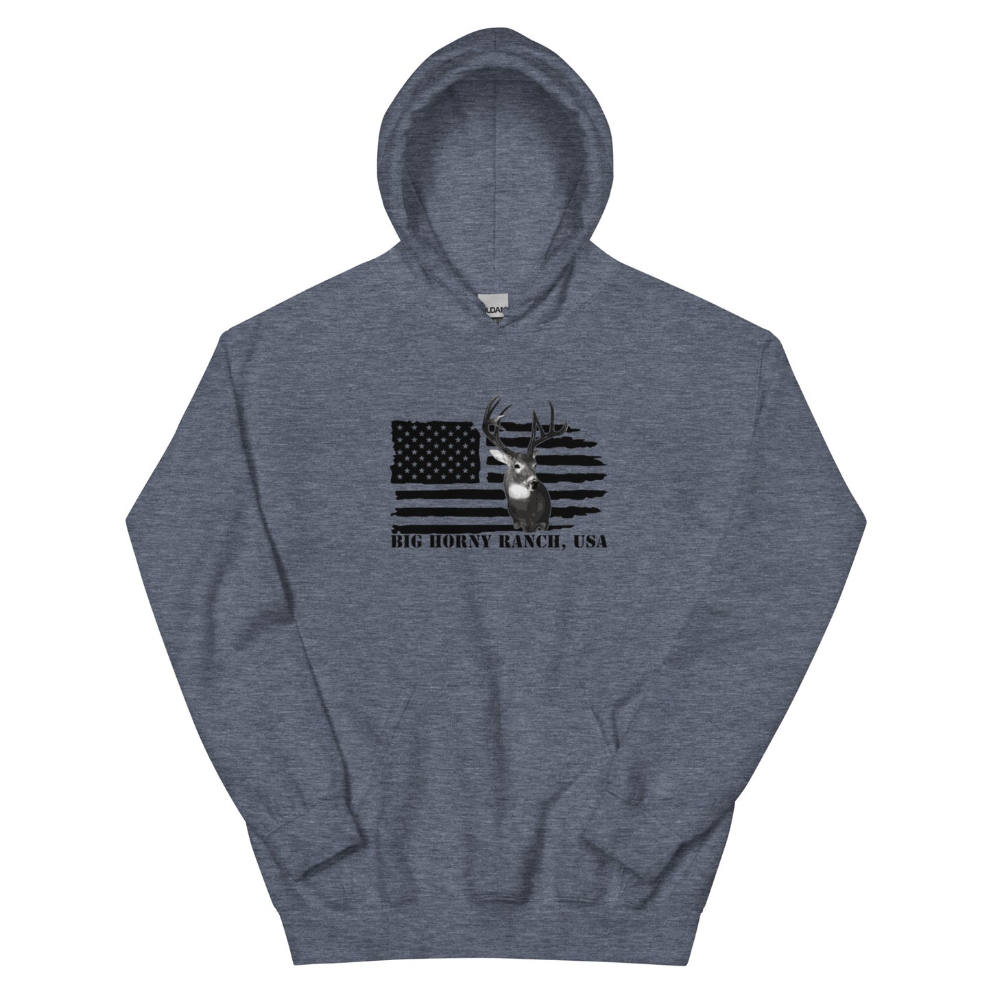 Unisex USA Flag Buck Hoodie