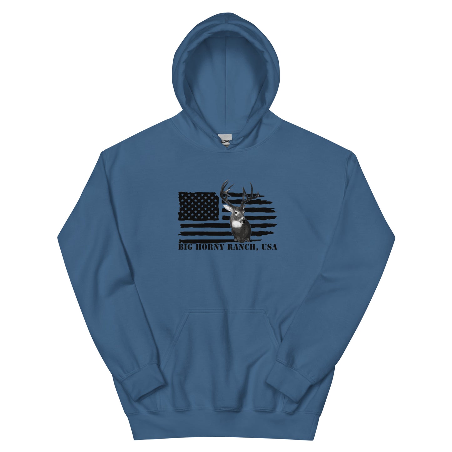 Unisex USA Flag Buck Hoodie