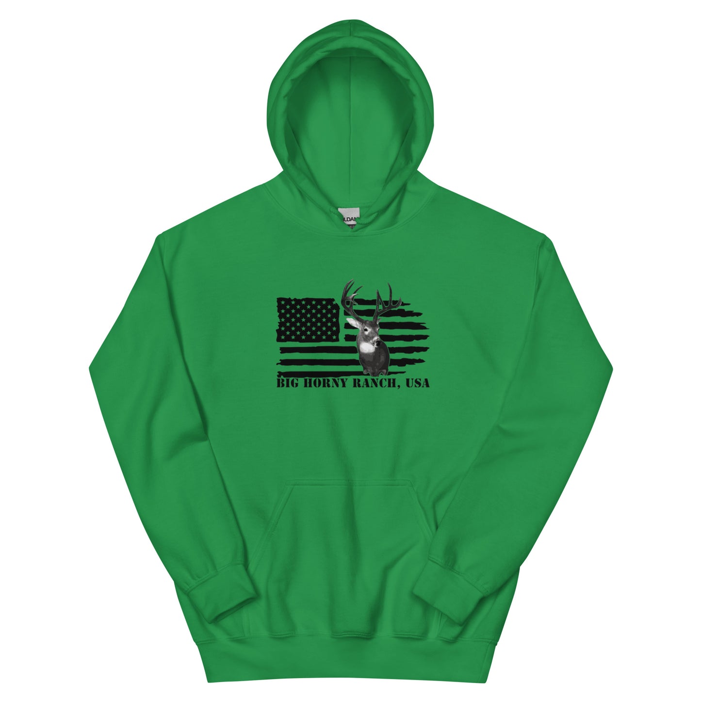 Unisex USA Flag Buck Hoodie