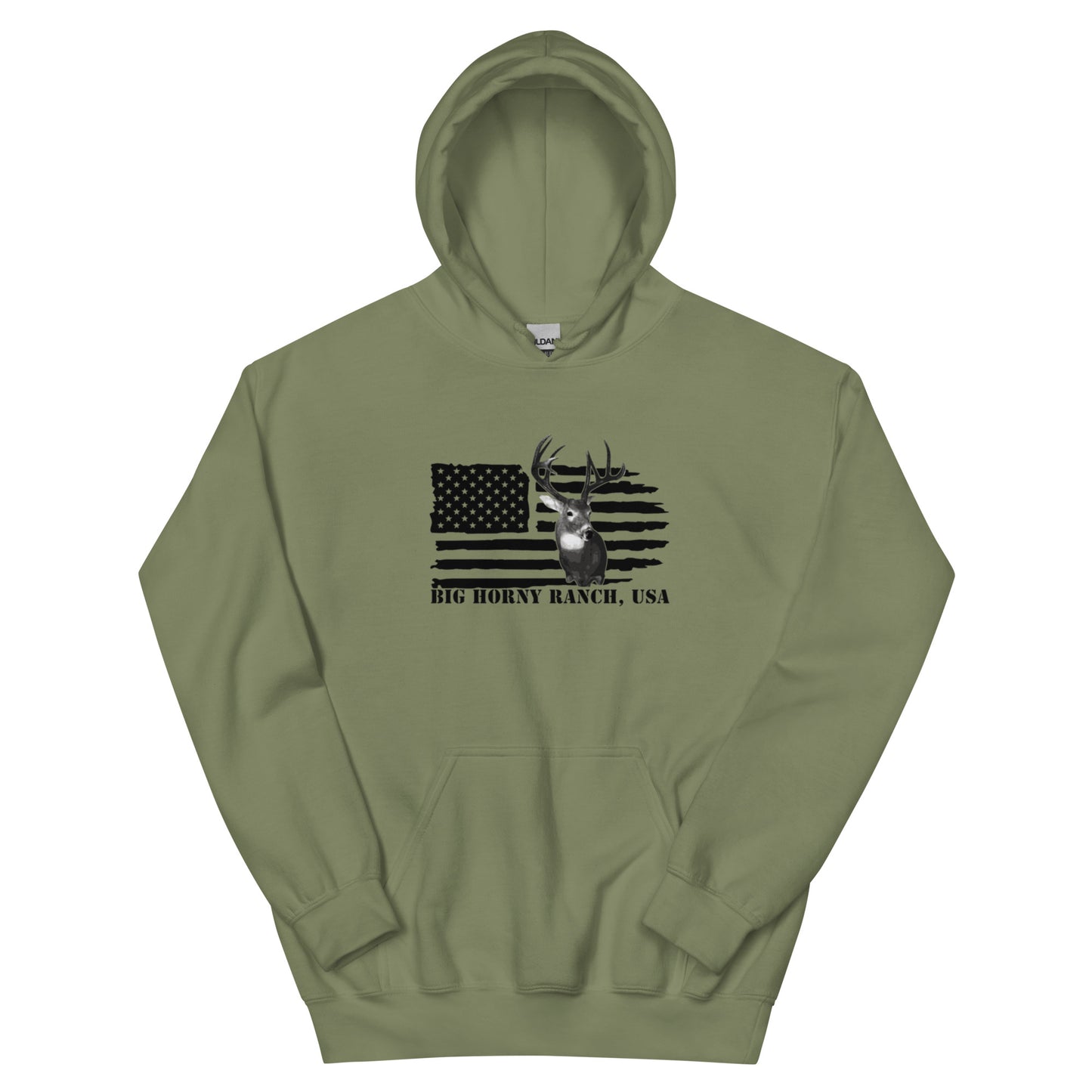 Unisex USA Flag Buck Hoodie