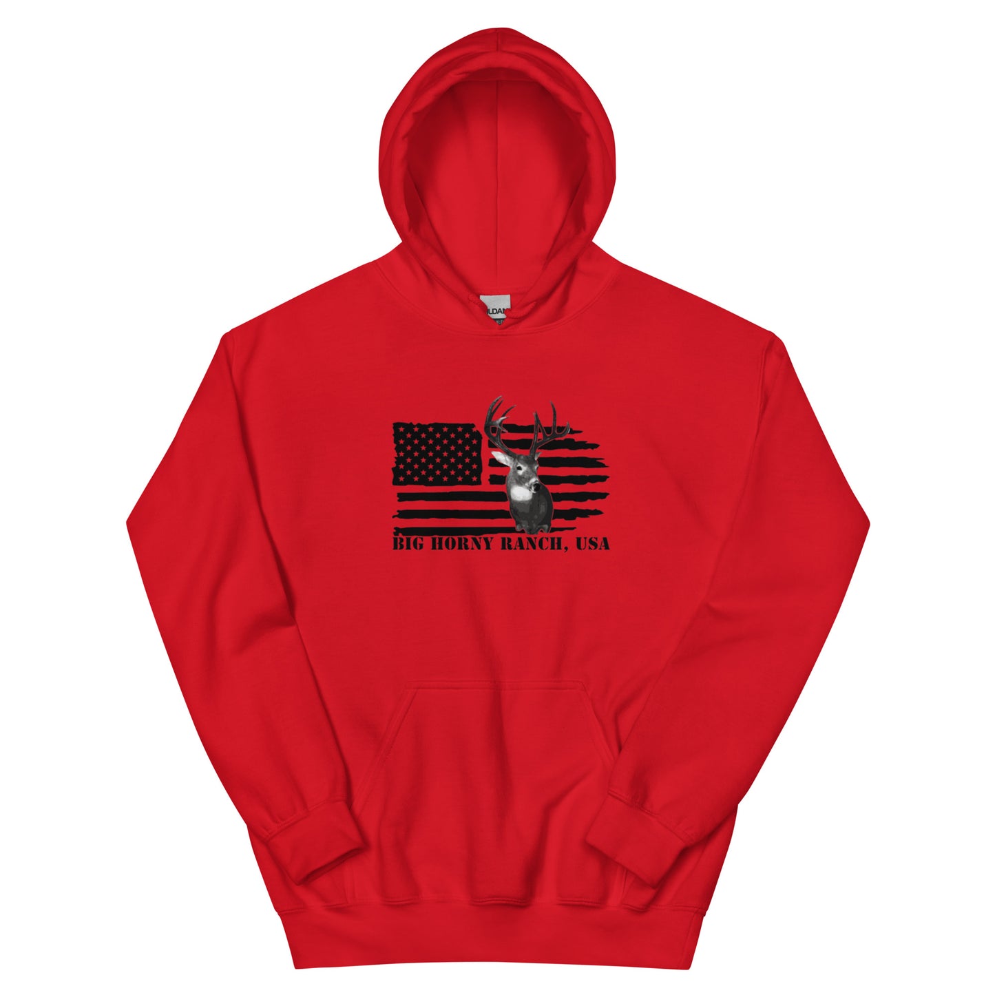 Unisex USA Flag Buck Hoodie