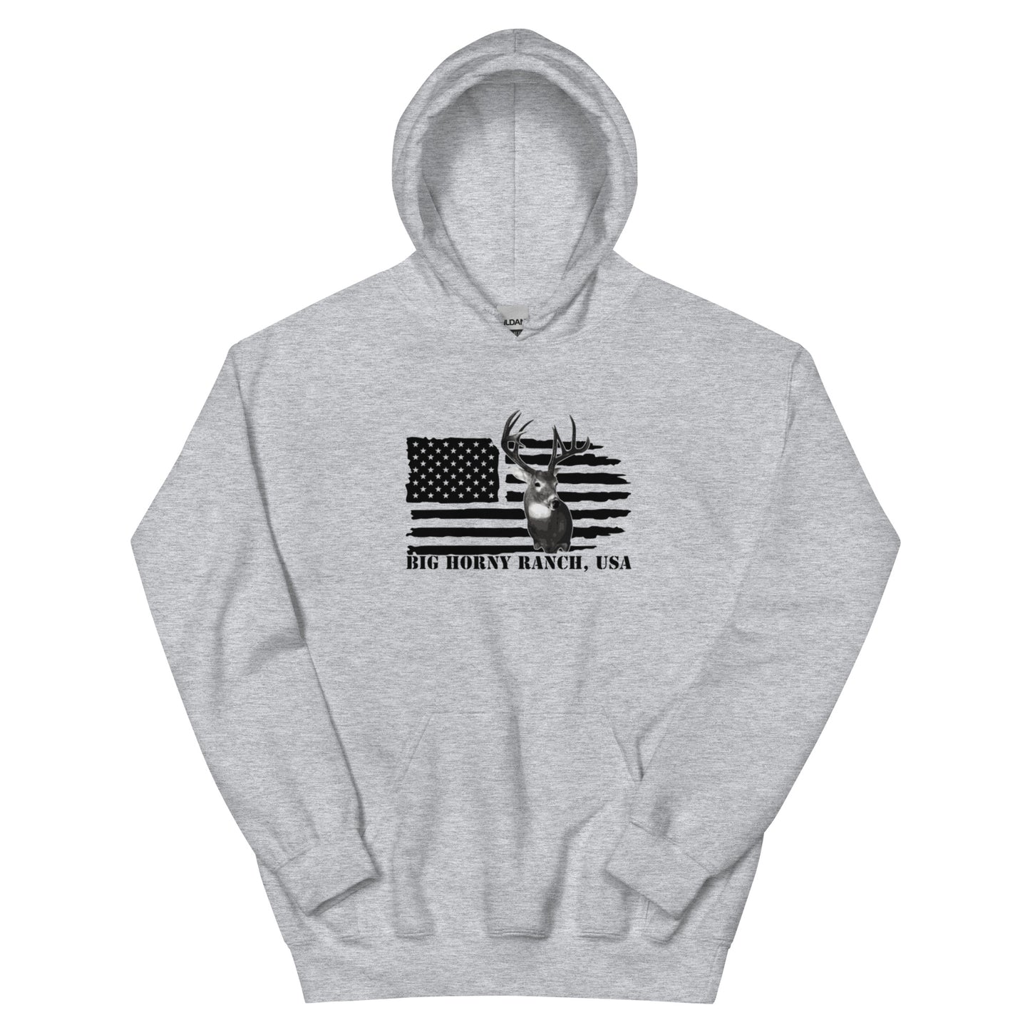 Unisex USA Flag Buck Hoodie