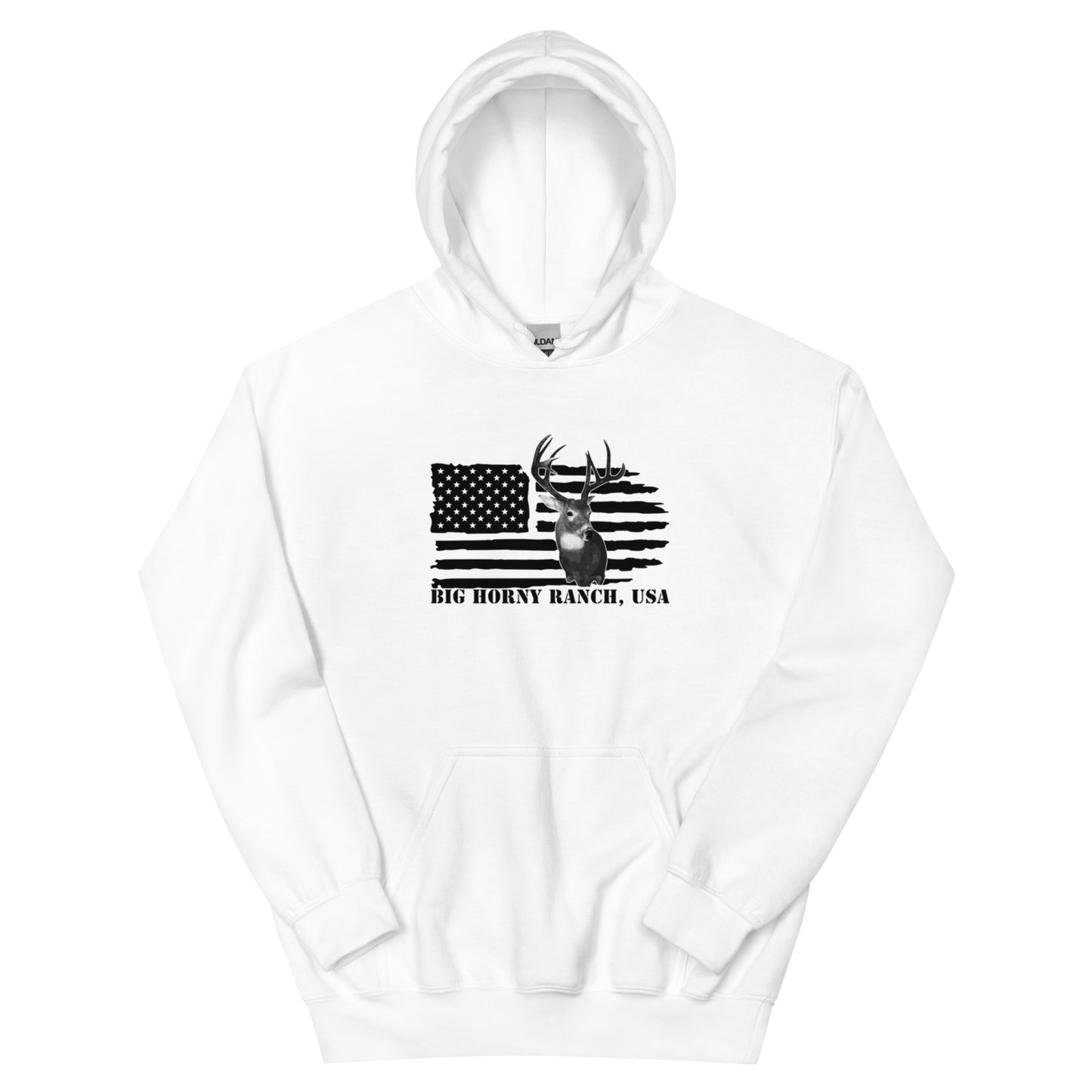 Unisex USA Flag Buck Hoodie