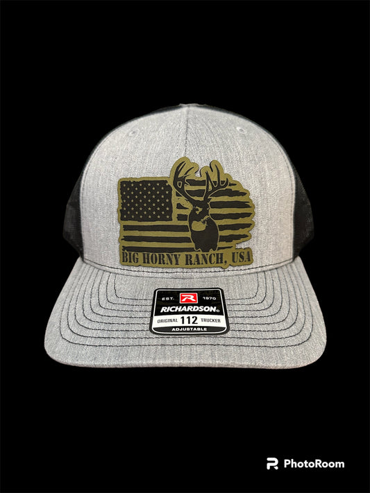 OD Green Buck Flag Hat