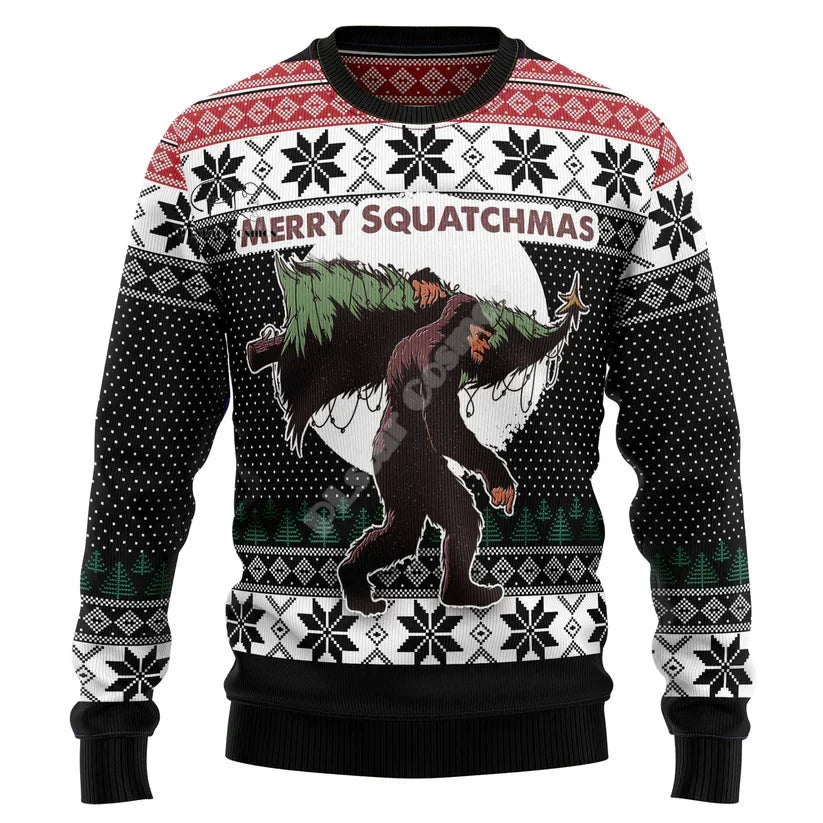 Sasquatch Ugly Christmas Sweater